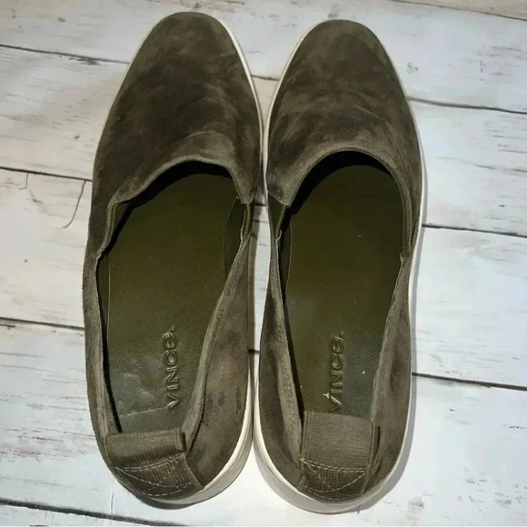 Vince Green Suede Slip on Sneakers Saxton women’s 8 - Picture 6 of 7